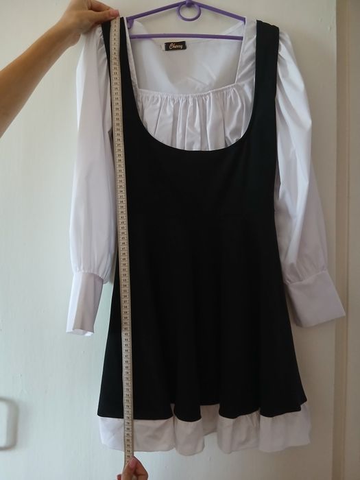 Плаття чорно-біле на 1 вересня шкільне