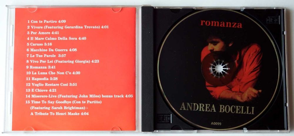 CD Andrea Bocelli - "Romanza"