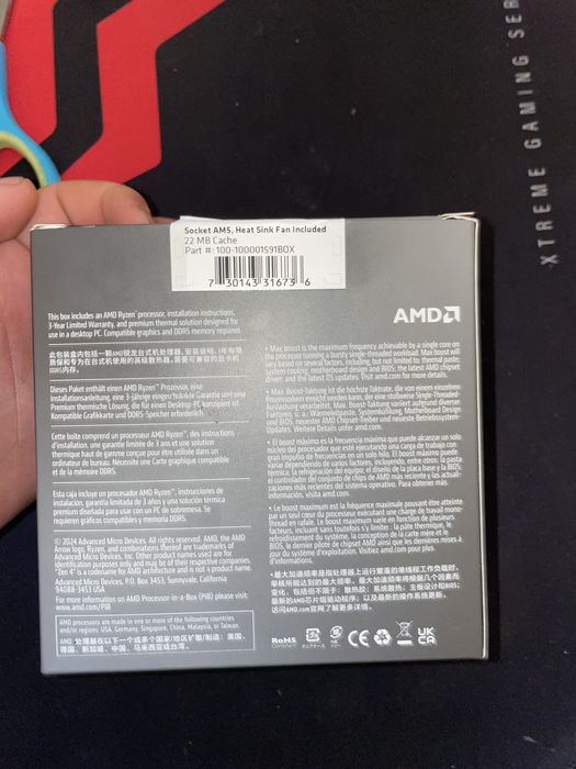 NOWY procesor amd ryzen 5 8400f+chlodzenie socket am5