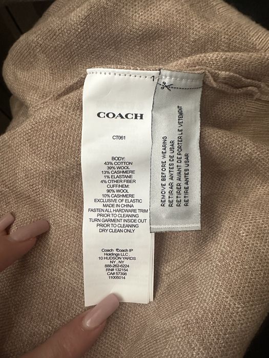Кардиган Coach коуч в наявності