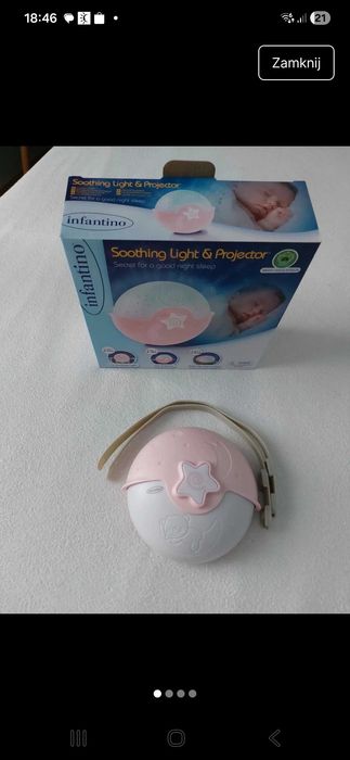 Lampka nocna projektor