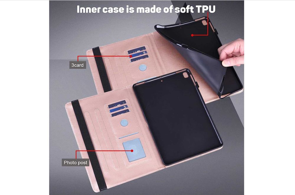 Etui do tabletu Lenovo Tab M10 i P10 różowe + folia ochronna i rysik