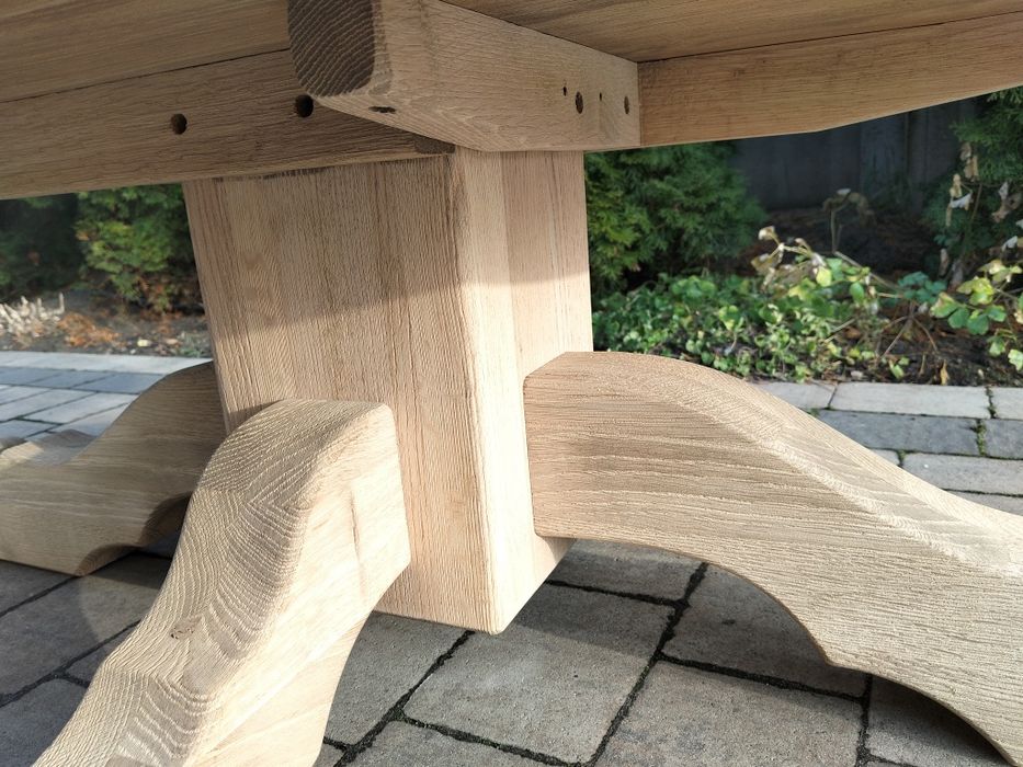 Stolik kawowy dębowy oczyszczony