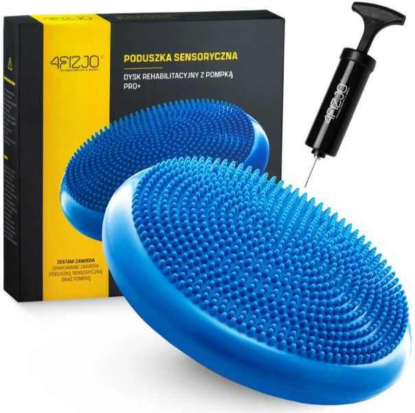 Poduszka sensomotoryczna 4FIZJO PRO+ NIEBIESKA + Pompka GRATIS !!!