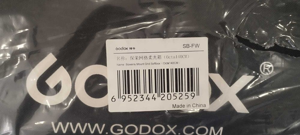 3x GODOX Softbox Octogonal + Grelha Ninho de Abelha (140cm)
