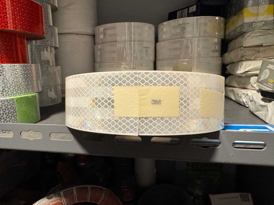 Taśma odblaskowa konturowa 3 M 50 m Biała Ciągła Oryginalna