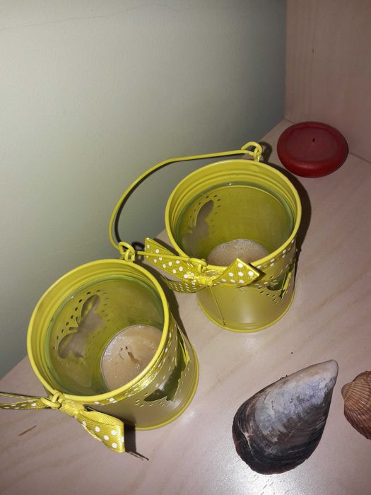 2 swieczniki na male swieczki