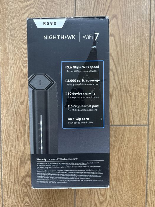 Роутер Netgear RS90 BE3600 2.4 та 5 ГГц Wi-Fi 7 new (openbox)