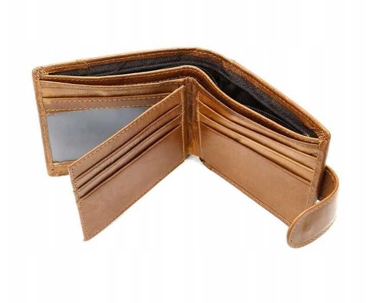 Passion portfel skóra naturalna brązowy Portfel - mężczyzna ttst1559