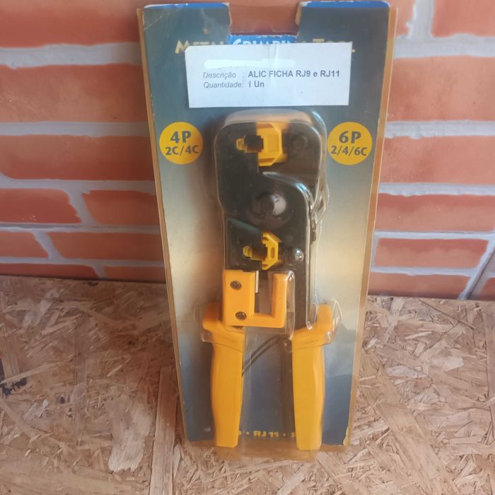 Alicate de cravar RJ 9 RJ 11