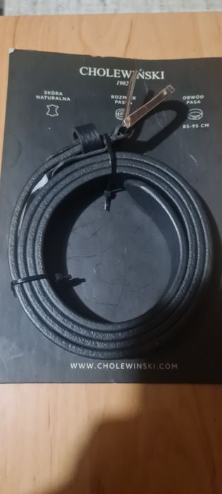 pasek ze skóry naturalnej firmy Cholewiński.  Nowy i do spodni