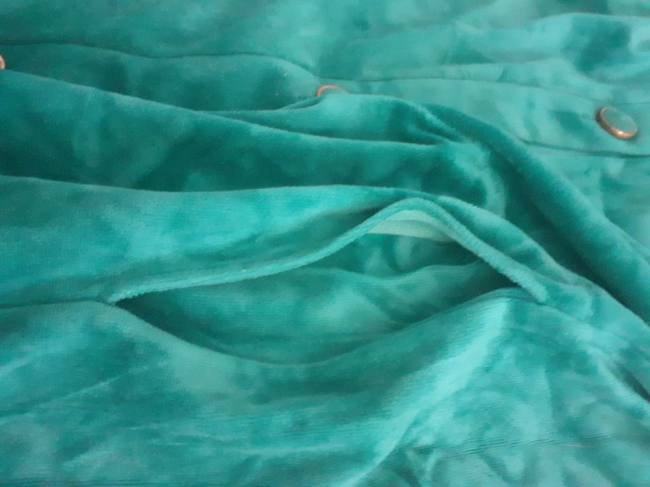 ROBE Vintage veludo verde garrafa tm L ( Novo)