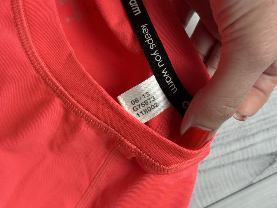 Термо кофта Adidas рожева червона лонгслів термобілизна