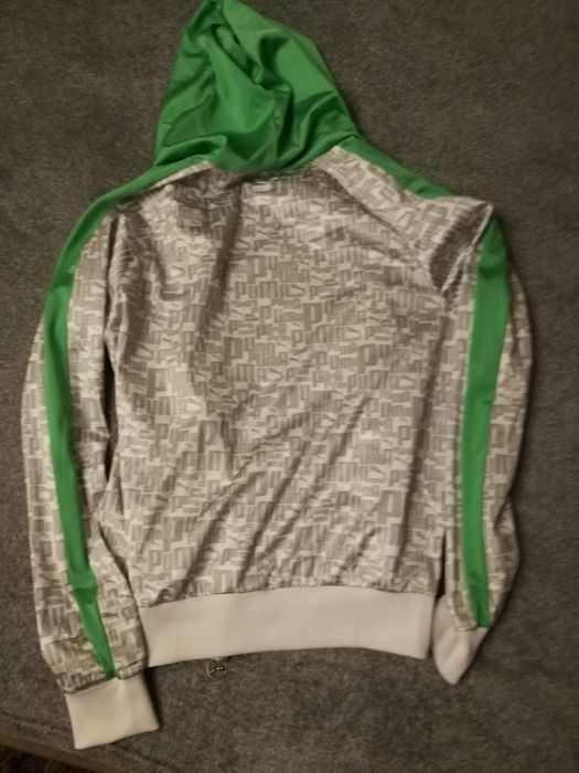 Bluza z kapturem Puma, rozpinana, retro, old school