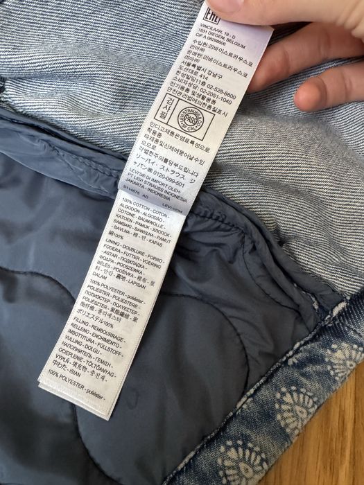 Джинсова куртка levis оригінал джинсовка бомбер xs