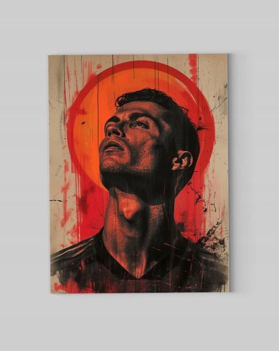 Obraz na płótnie Cristiano Ronaldo CR7 75x100 cm - nowoczesny styl
