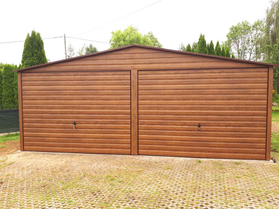 Garaże Blaszane Drewopodobone | PRODUCENT | PROFIL OCYNKOWANY