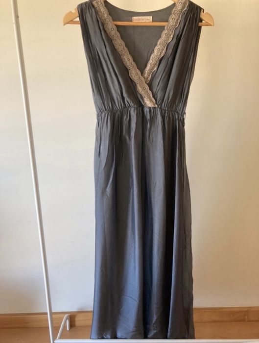 Vestido cerimónia cinzento da Tendências Clothes