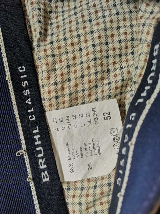BRUL Classic spodnie jeansowe eleganckie brąz r.52
