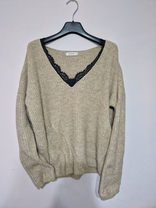 Sweter z koronka Reserved M