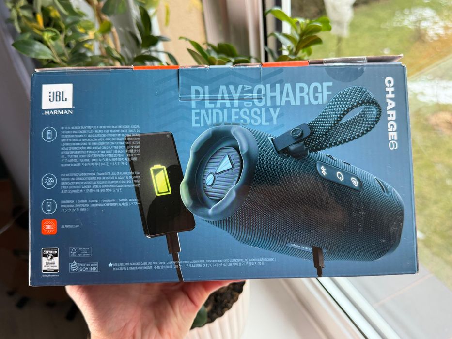 Głośnik Bluetooth JBL Charge 6 45W Niebieski TOMI-TECH