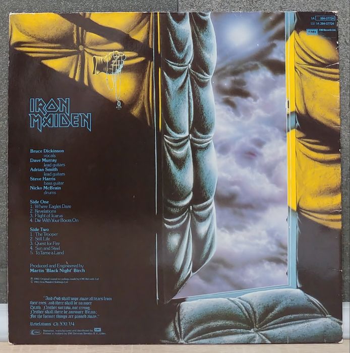 IRON MAIDEN - Piece Of Mind . 1 PRESS. EX+ . Tarnowskie Góry • OLX.pl