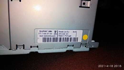 Swing Skoda auto radio MP3 AUX