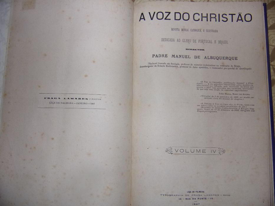 7413 - Religião - A VOZ DO CHRISTÃO: publicação mensal ilustrada