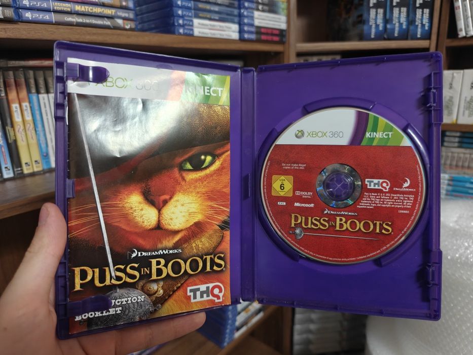 Xbox 360 Puss in Boots Kot w Butach Kinect