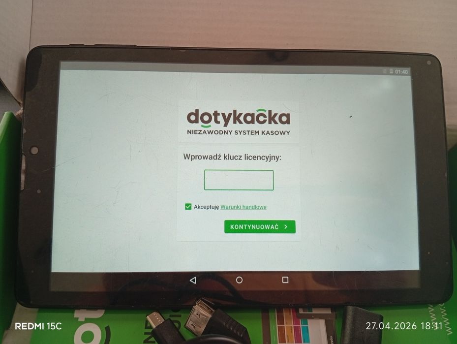 Dotykacka tablet kelnerski '8cali
