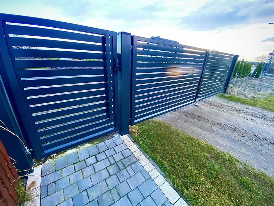 Brama furtka palisadowa Ocynk