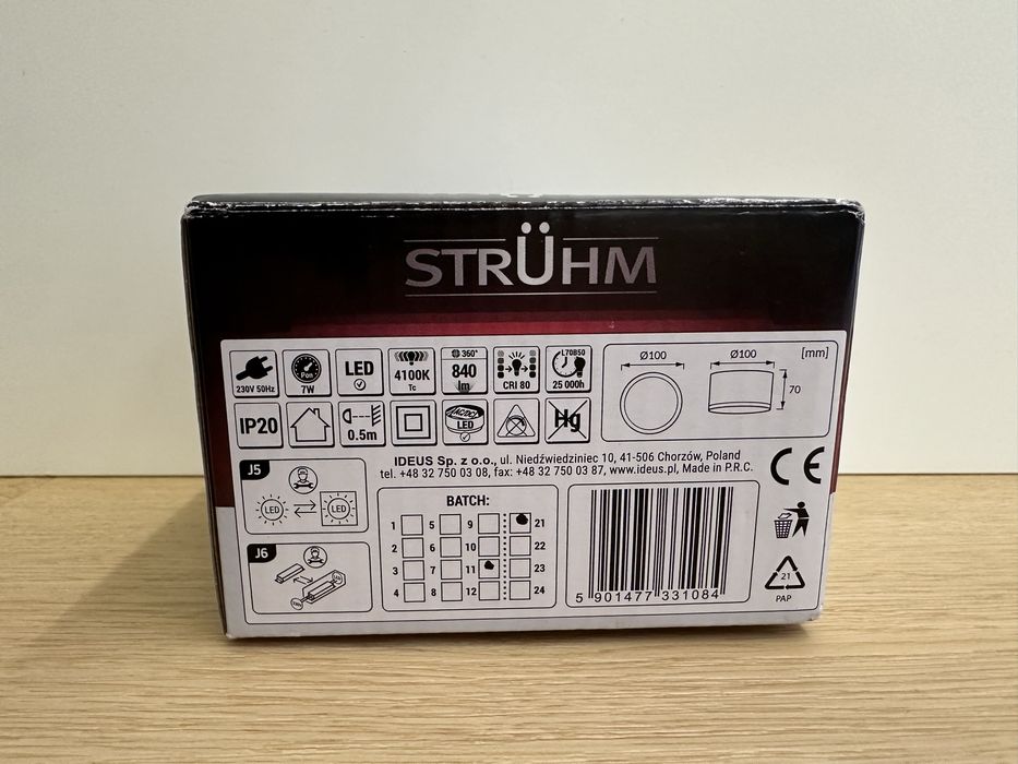 Lampka LED Struhm