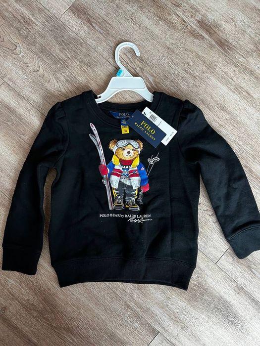 Дитячий оригінальний світшот від Ralph Lauren Polo bear, на 4-5 років