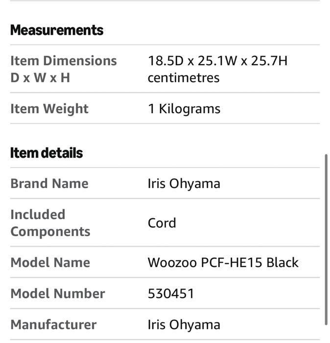 Ventoinha Ventilador Woozoo | Small Desk Fan