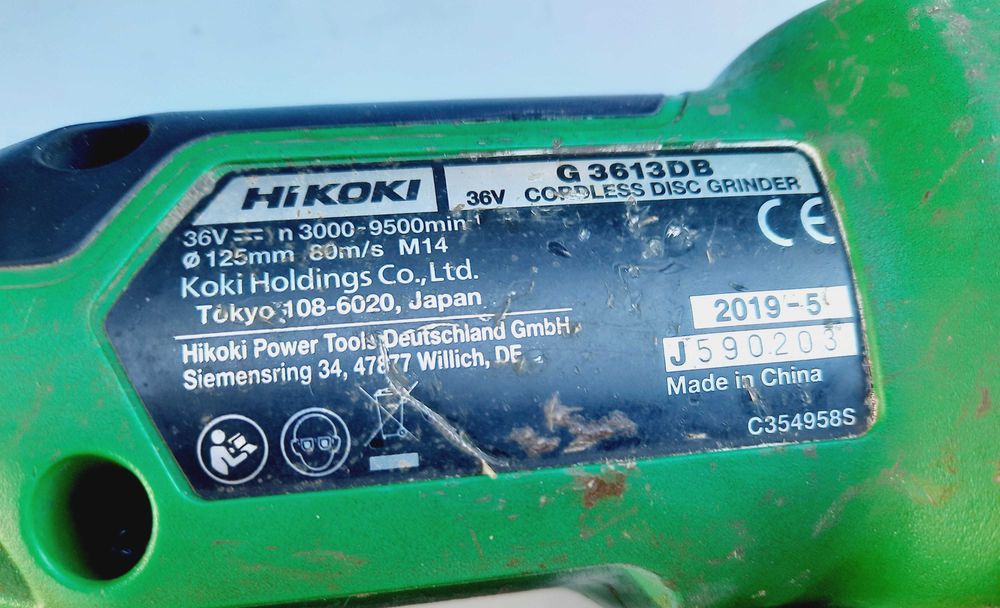 Szlifierka akumulatorowa z regulacją Hikoki G3613 body bez akumulatora