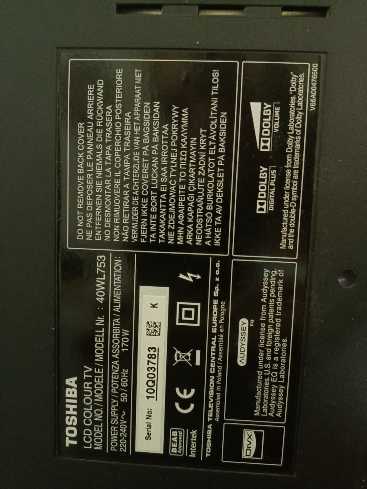 Telewizor Toshiba Regza 40 cali Kąpino • OLX.pl