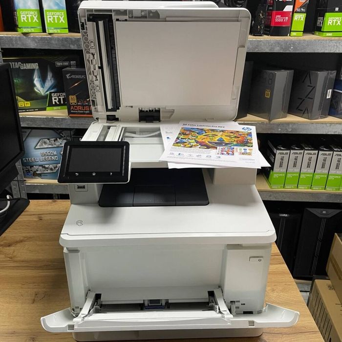 Принтер сканер лазерный МФУ HP laserjet pro mfp m477fnw