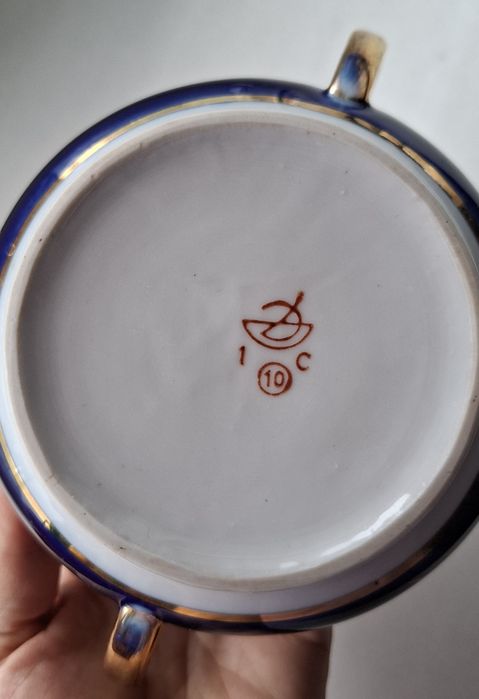 Цукорничка кобальт без кришки