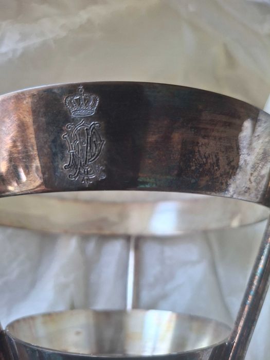 Taça vidro c/ suporte  instituto português património arquitectónico