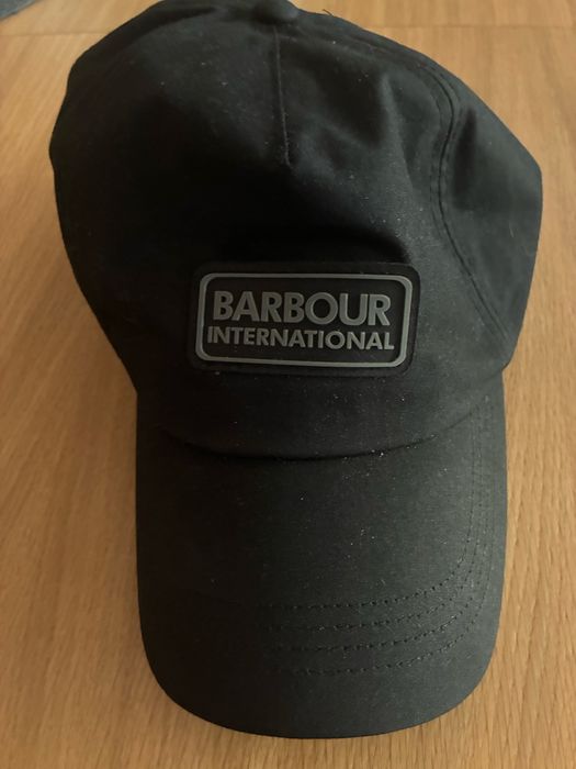 Czarna czapka Barbour International, rozmiar L