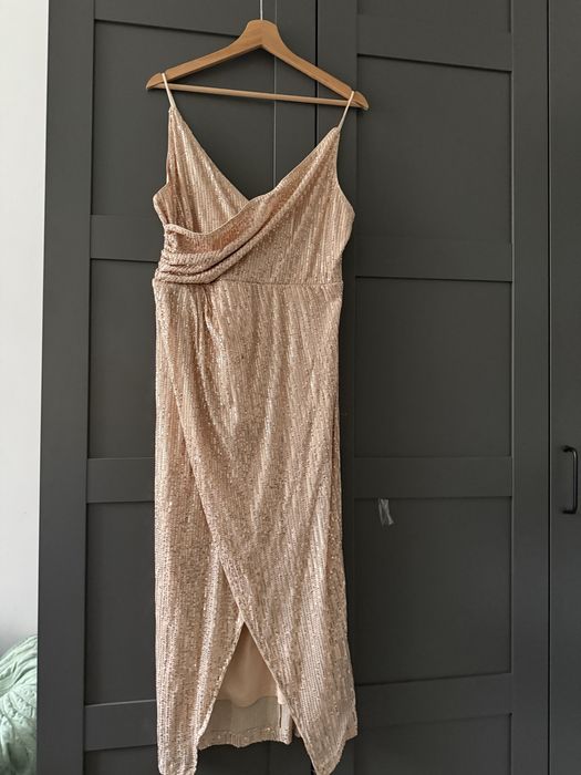 Sukienka cekiny midi m l sylwester