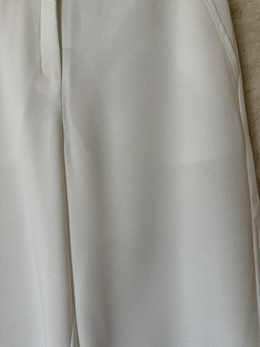 Białe szerokie spodnie 7/8 do łydki vero moda 38/M