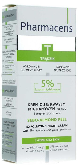 Pharmaceris T Krem z 5% kwasem migdałowym na noc