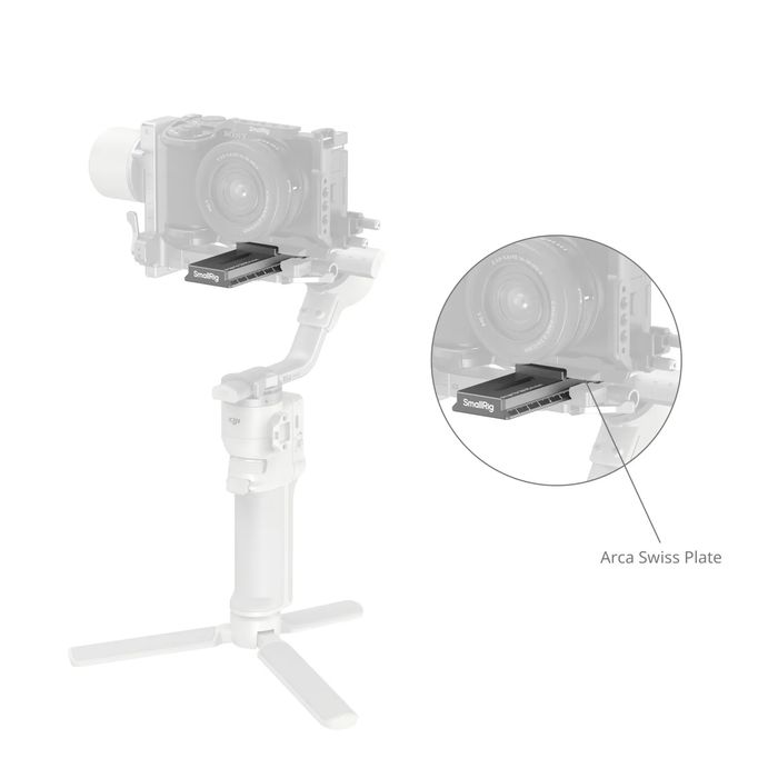 Швидкознімна пластина для DJI RS 4 Mini Arca-Swiss mount plate, Quick Release Plate for DJI RS 4 Mini