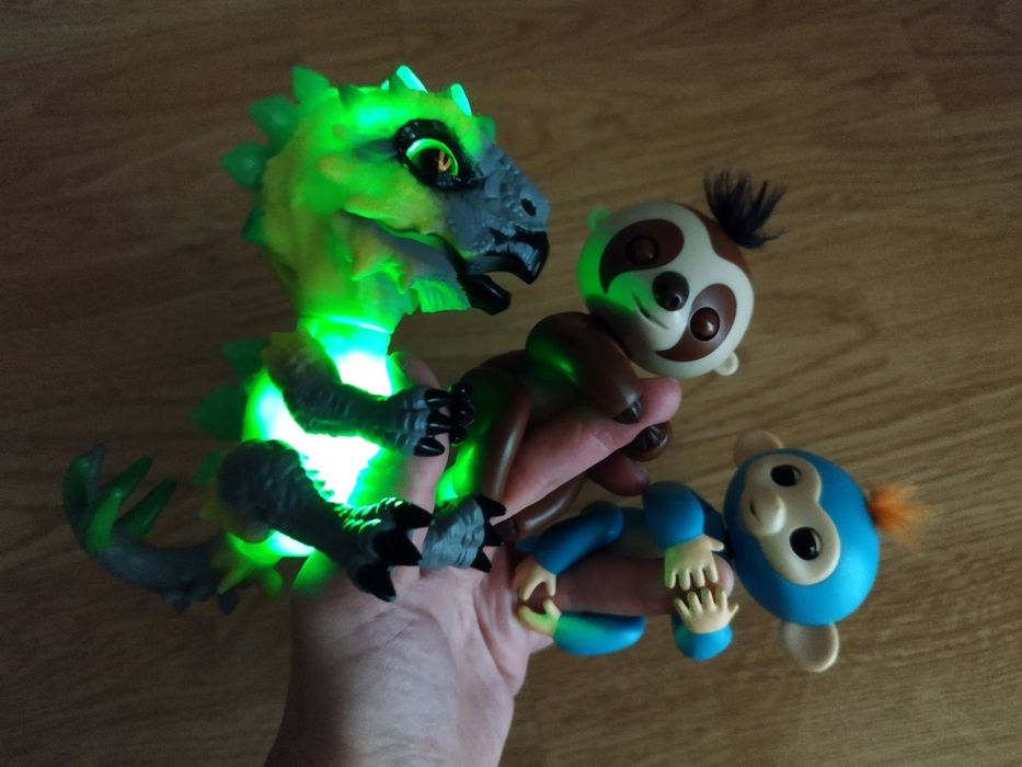 Conjunto 3 Fingerlings - bonecos interativos