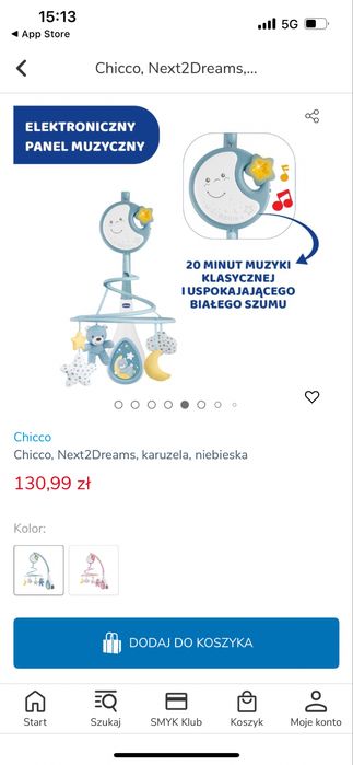 Chicco Next2dreams Karuzela do łożeczka