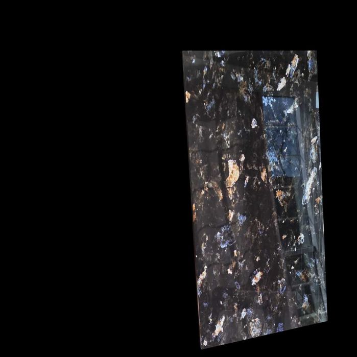 CZARNY GRES POLEROWANY 120x60 złoto, srebro, błękit granit Blue Pearl