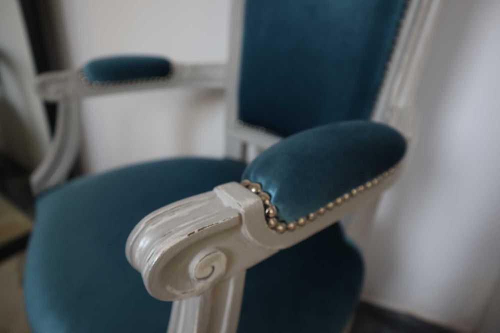 Cadeira “Aurora” – Peça única restaurada à mão | Estilo Luís XVI