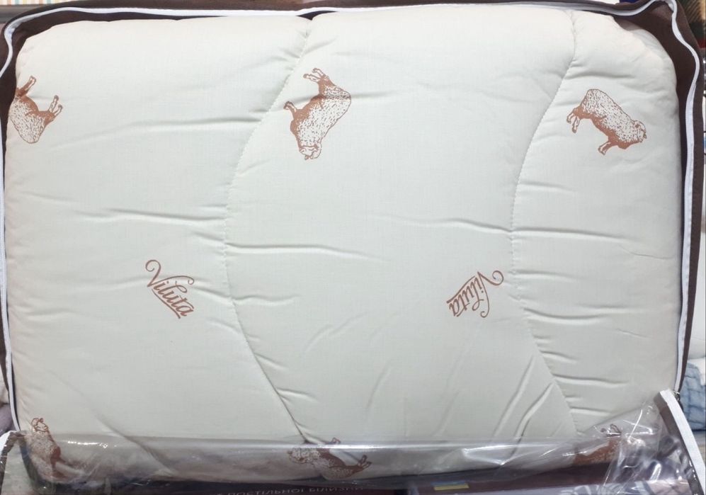 Одеяло шерстяное Viluta в хлопковой ткани 205х140, 205х170, 220х200