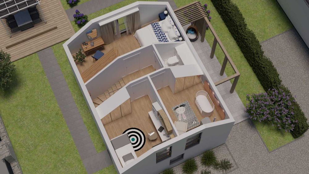 Dom szkieletowy jednorodzinny, całoroczny o powierzchni 106m2